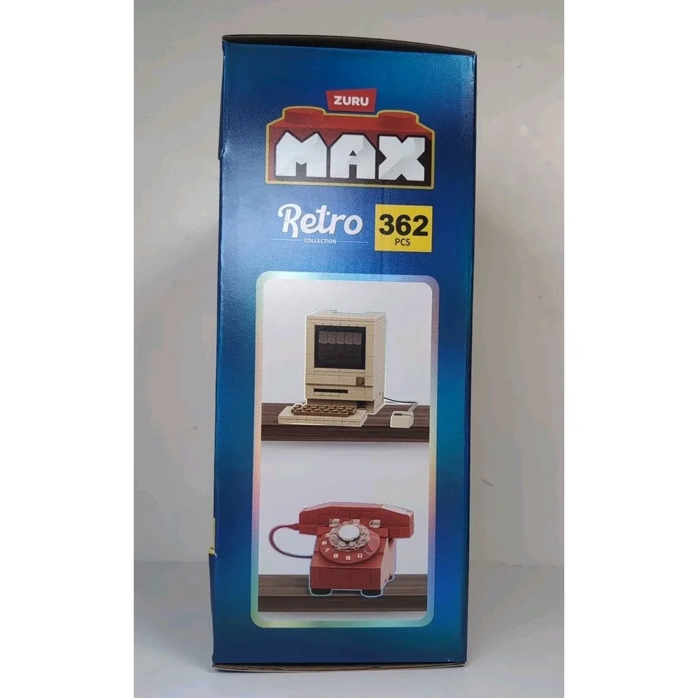 ZURU MAX Retro Collection Building Set 362 Pcs Rotary Phone & Computer 8+ Bricks